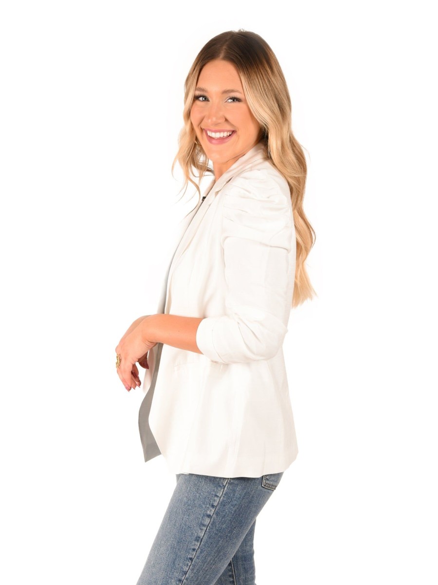 Women Emily McCarthy Tops | Bradshaw Blazer-Linen White