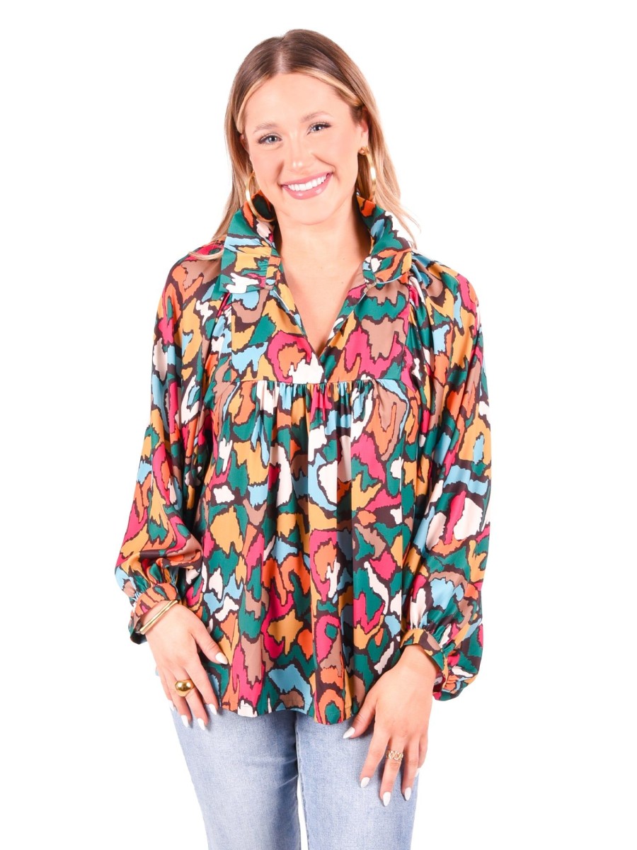 Women Emily McCarthy Tops | Stella Top-Fall Ikat