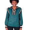 Women Emily McCarthy Sweaters & Outerwear | Poppy Pullover Sweater-Metallic Green