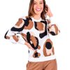 Women Emily McCarthy Sweaters & Outerwear | Julia Sweater-Classic Spot Cheetah