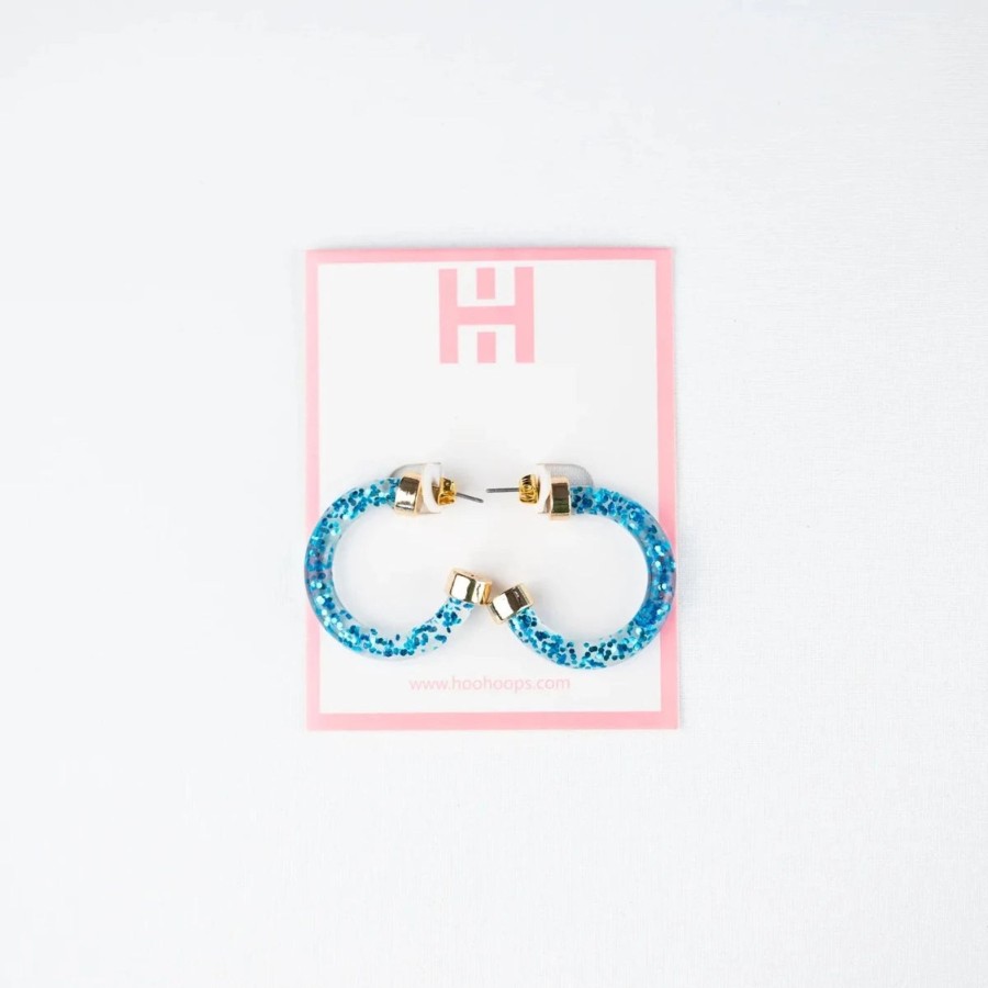 Women Hoo Hoops | Hoo Hoops-Blue Glitter Mini