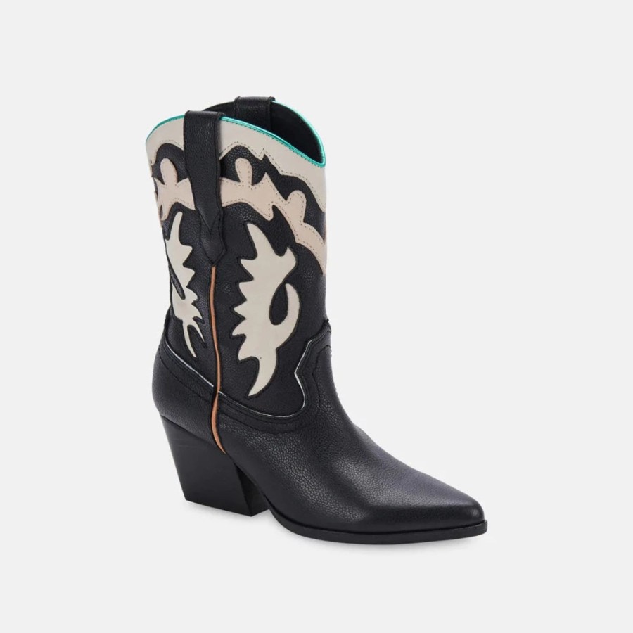 Women Dolce Vita | Landen Black Leather Boots