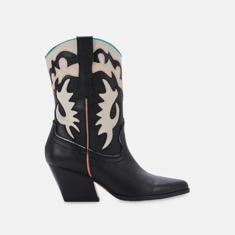 Women Dolce Vita | Landen Black Leather Boots