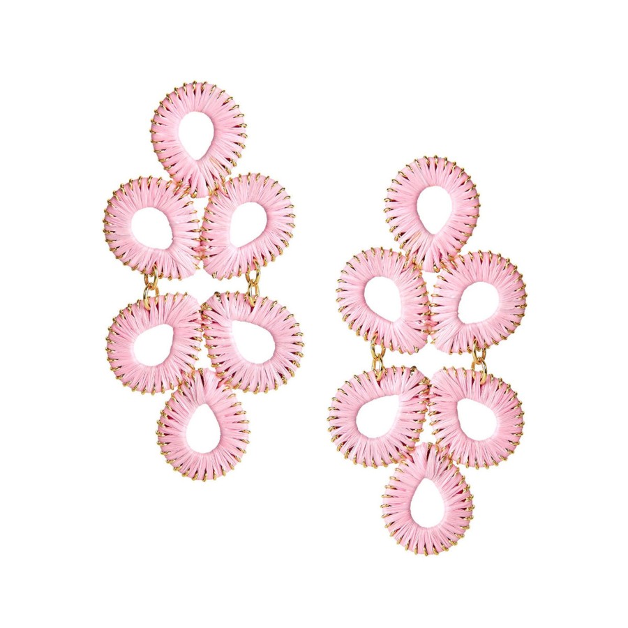 Women Lisi Lerch | Cotton Candy Straw Ginger Earrings