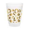 Home Print Appeal | Gold Spot Cheetah Frosted Cups