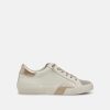 Women Dolce Vita | Zina Sneaker In White/Gold Leather