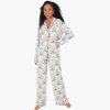 Women Emily McCarthy Sleepwear | Royal Reindeer Long Sleeve Pajama Set