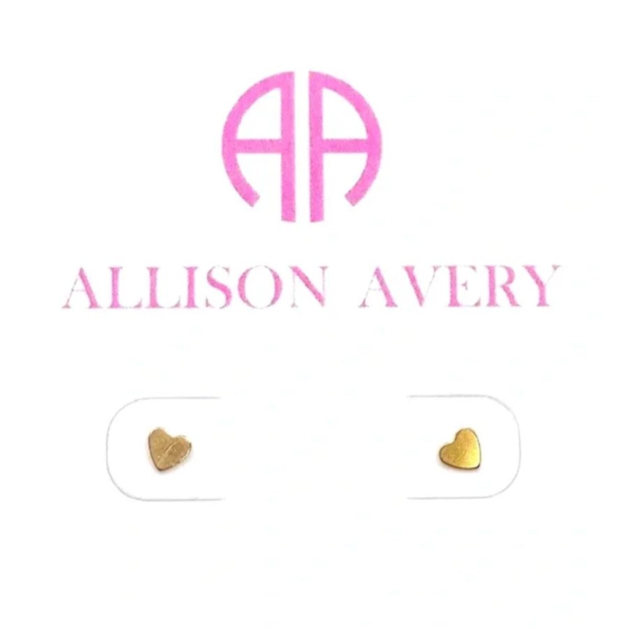 Women Allison Avery | Tiny Heart Studs