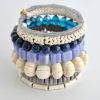 Women David Aubrey Jewelry | Blue And Grey Wrap Bracelet