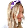 Women Emily McCarthy | Purple Collegiate Cheetah Headband