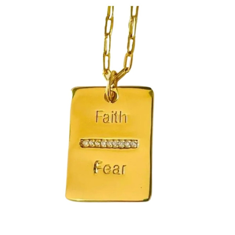 Women Allison Avery | Faith Over Fear Chain