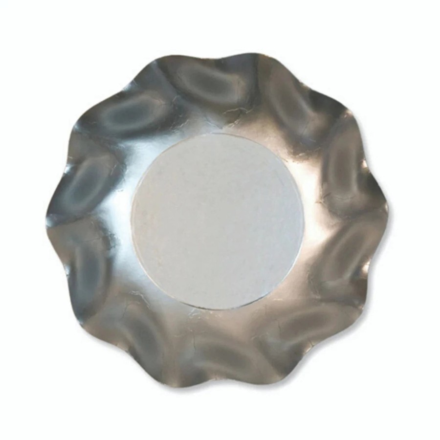 Home Sophistiplate | Wavy Appetizer/Dessert Bowl Satin Silver