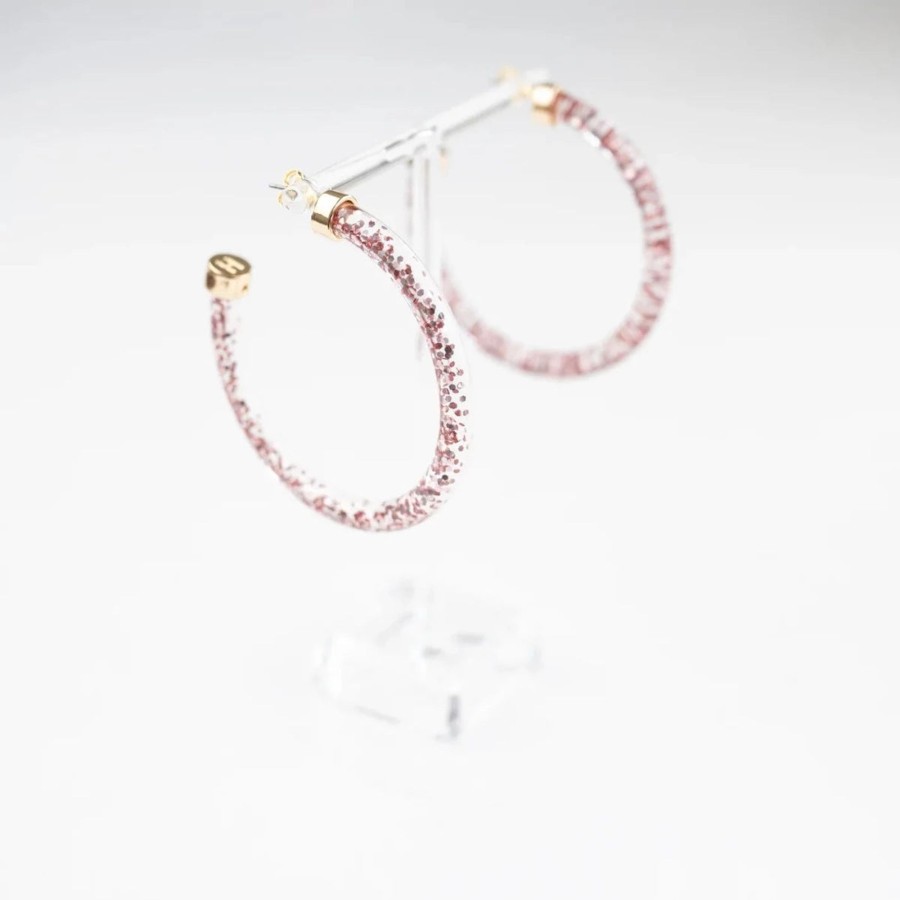 Women Hoo Hoops | Hoo Hoops-Rose Pink Glitter