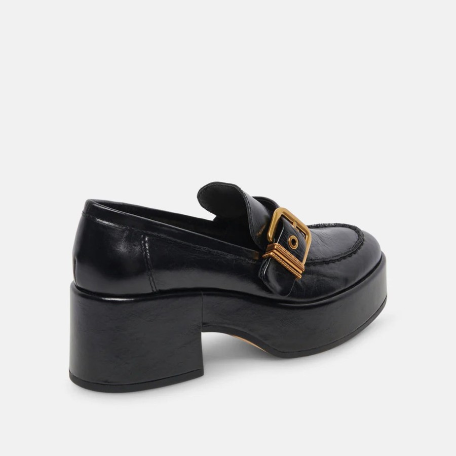 Women Dolce Vita | Yonder Loafers In Midnight Crinkle Patent