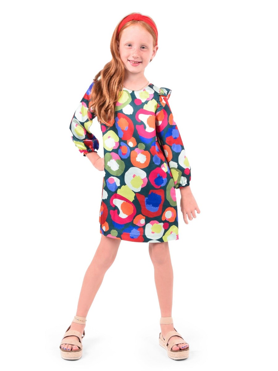 Women Emily McCarthy Dresses | Girl'S Lil Dress-Winter Pop Cheetah