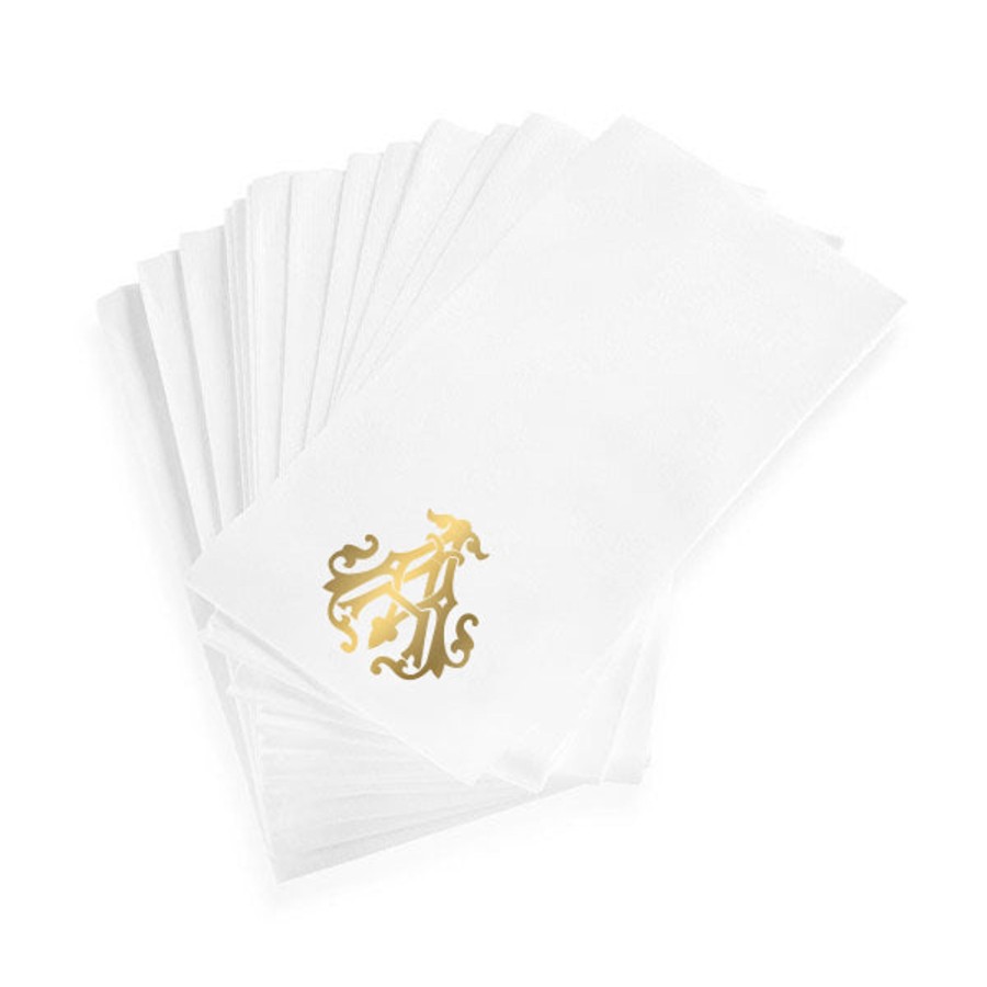 Home Print Appeal | 1-Letter Monogrammed Guest Towels