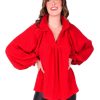 Women Emily McCarthy Tops | Stella Top-Cranberry