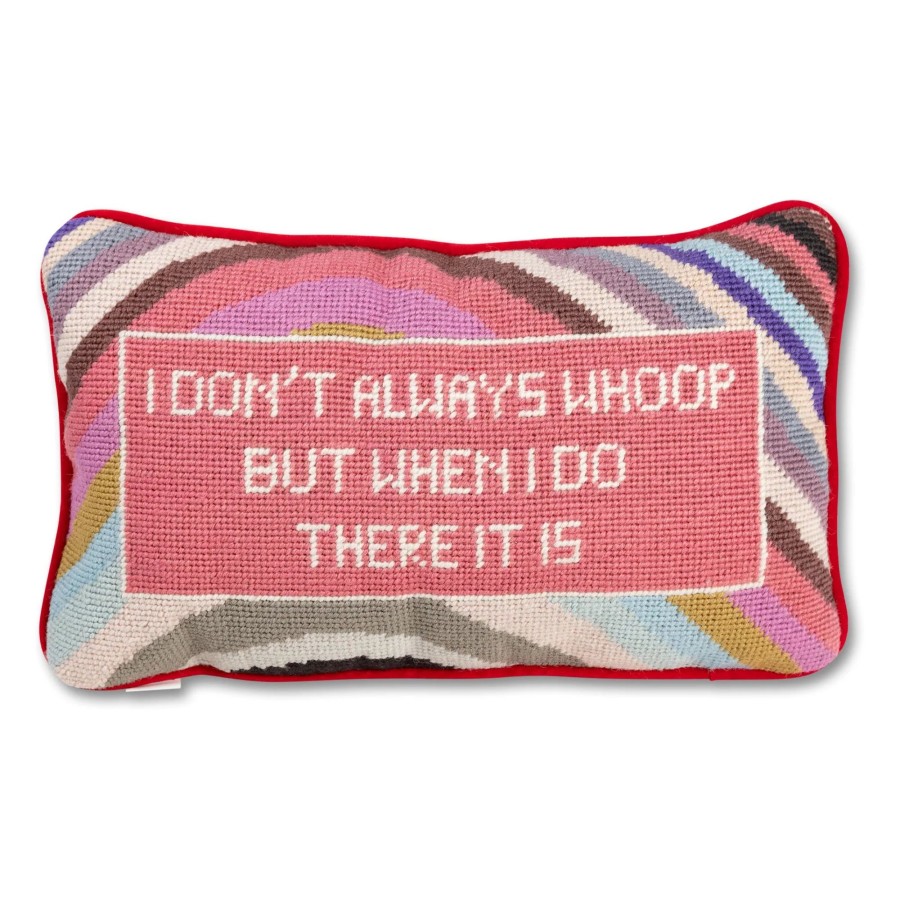 Home Furbish | Whoop There It Is Needlepoint Pillow