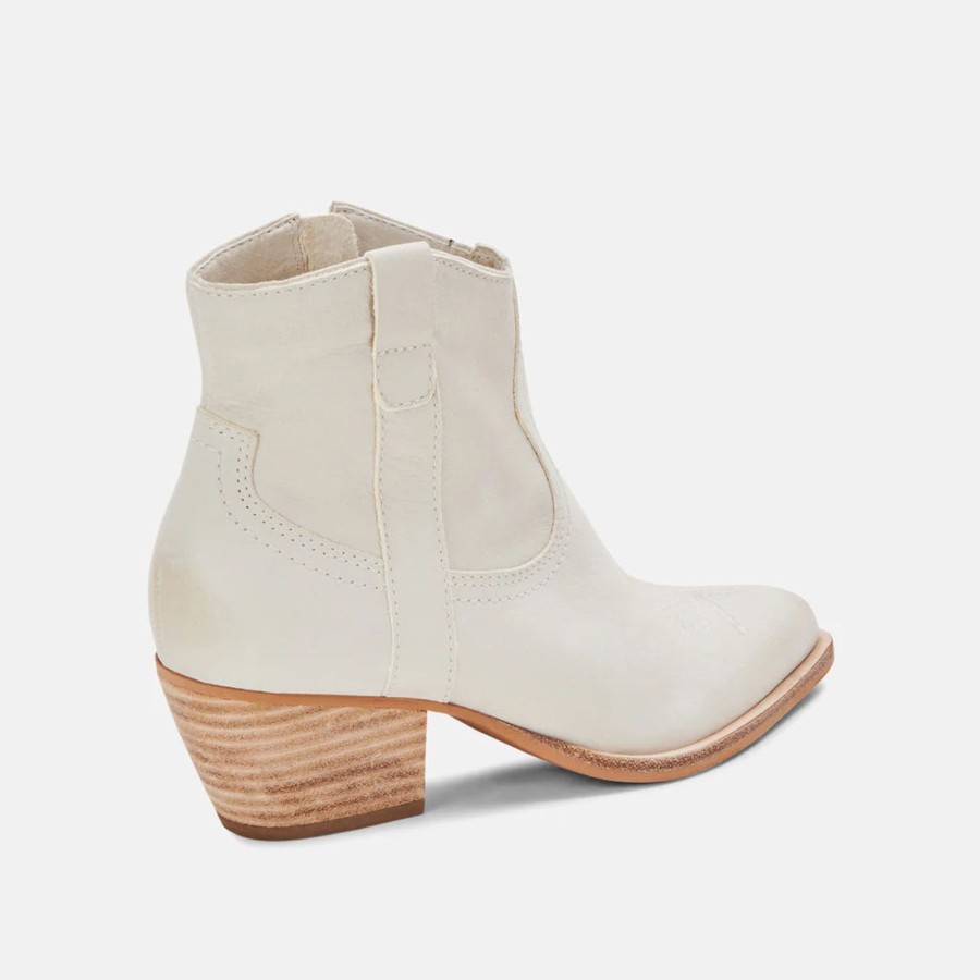 Women Dolce Vita | Silma Botties In Ivory Nubuck