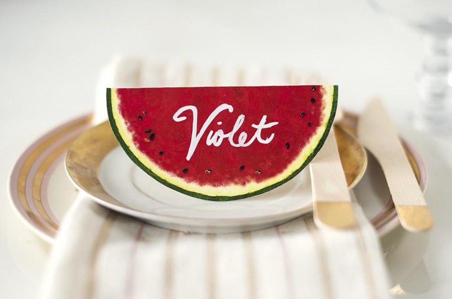 Home Hester & Cook | Watermelon Place Cards